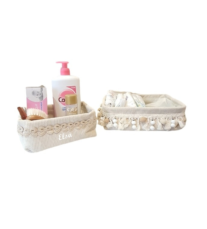 Panière à couche,panière de rangement couche accessoires bébés