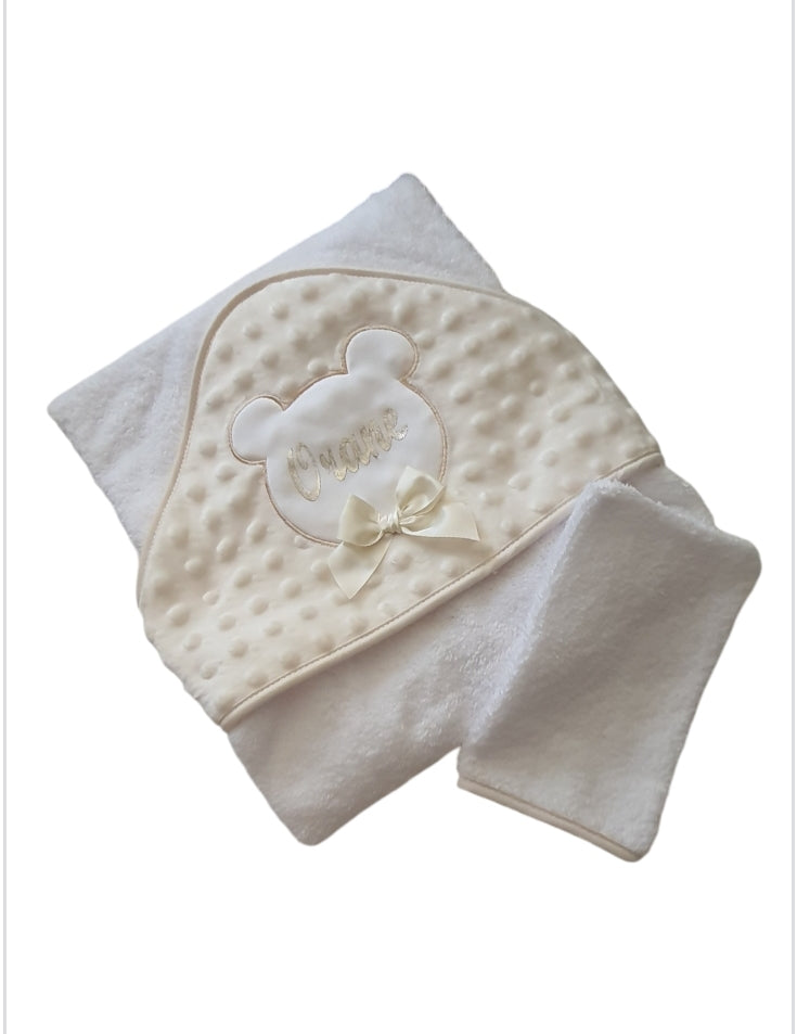 Cape de bain personnalisée bébé naissance