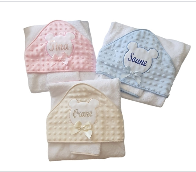 Cape de bain personnalisée bébé naissance