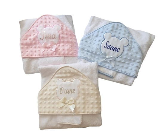 Cape de bain personnalisée bébé naissance