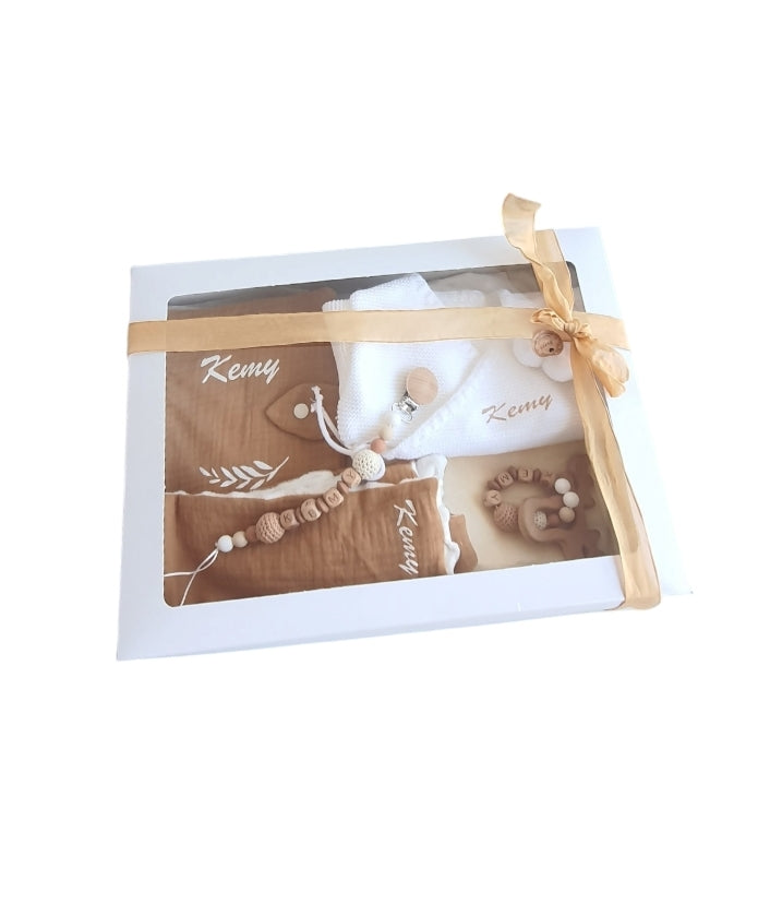 Coffret cadeau naissance maternité 0 à 3 mois, boîte cadeau