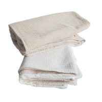 Couverture bébé Personnalisée gaze de coton et sherpa blanc